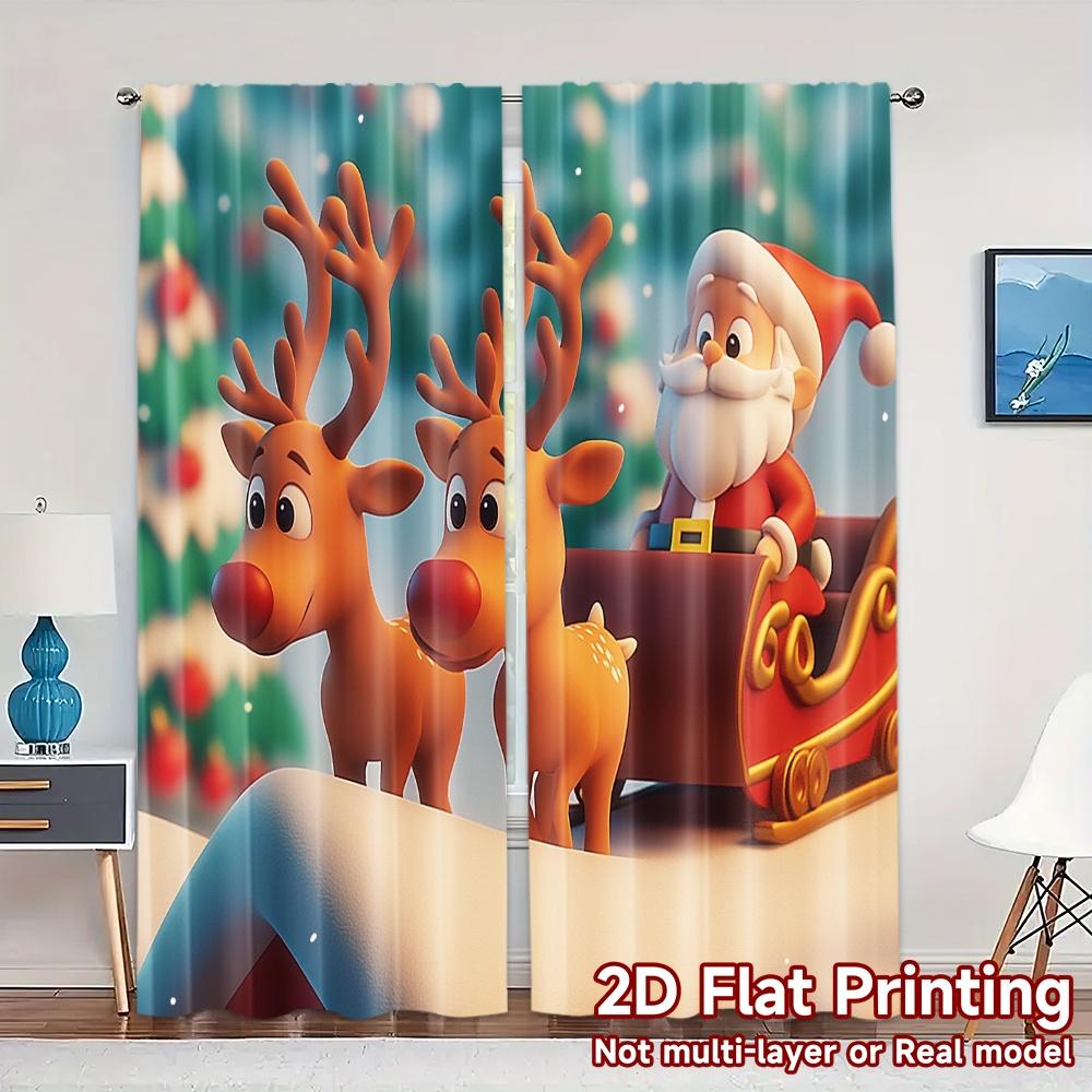 2pcs,Curtains Cute Reindeer Christmas Sleigh (2) Modern Curtain Modern Versatile Polyester Curtains All Seasons Decorative for 52.50×116.00 CM 2pcs
2pcs,Curtains Cute Reindeer Christmas Sleigh (2) Modern Curtain Modern Versatile Polyester Curtains All Seasons Decorative for 52.50×116.00 CM 2pcs
