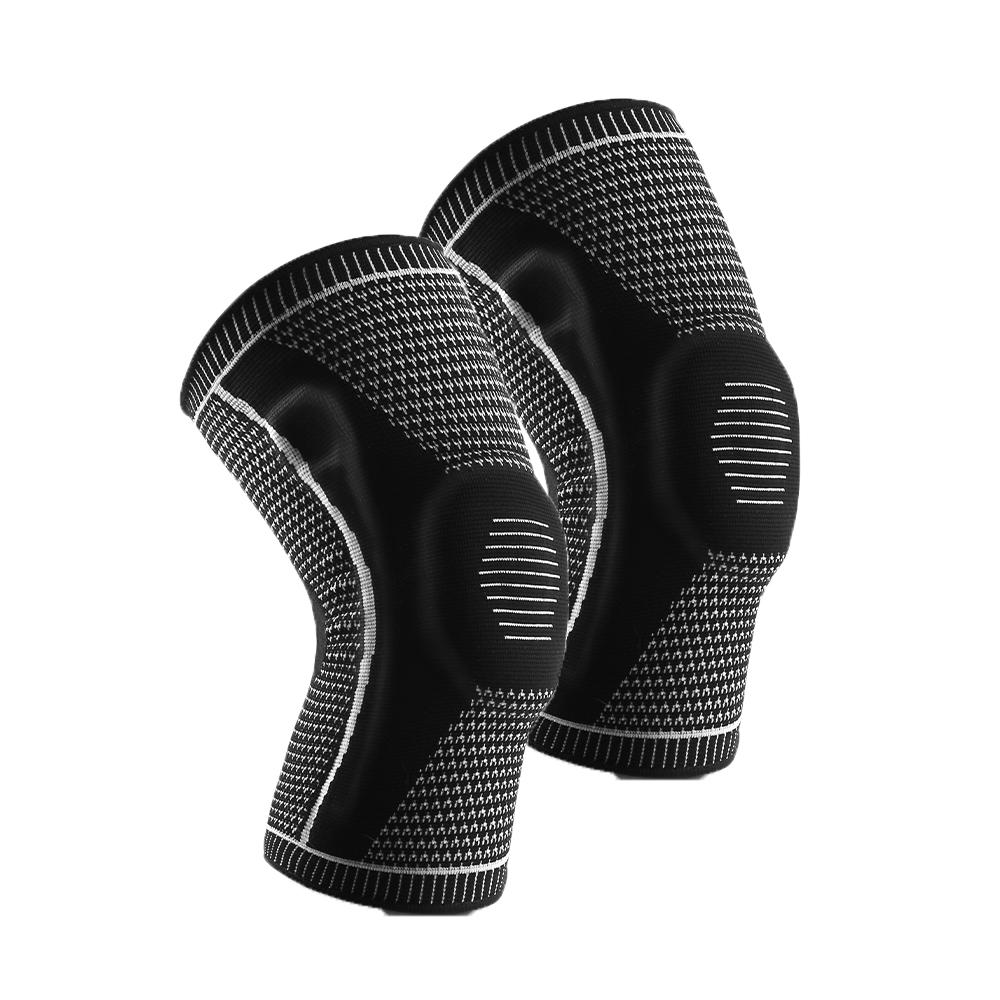 Knee braces with patella strap, medial support, silicone compression protection for meniscus, running basketball knee pads M чорний
Knee braces with patella strap, medial support, silicone compression protection for meniscus, running basketball knee pads M чорний