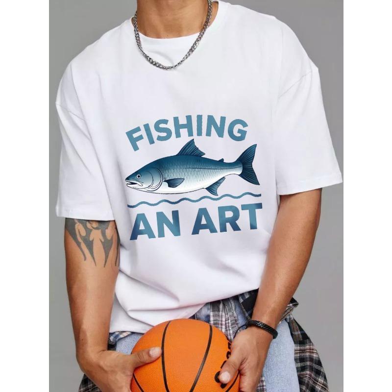 Fishing T Shirt White Fish and Text Fishing An Art Design for Outdoor Activities and Fishing Enthusiasts S
Fishing T Shirt White Fish and Text Fishing An Art Design for Outdoor Activities and Fishing Enthusiasts S