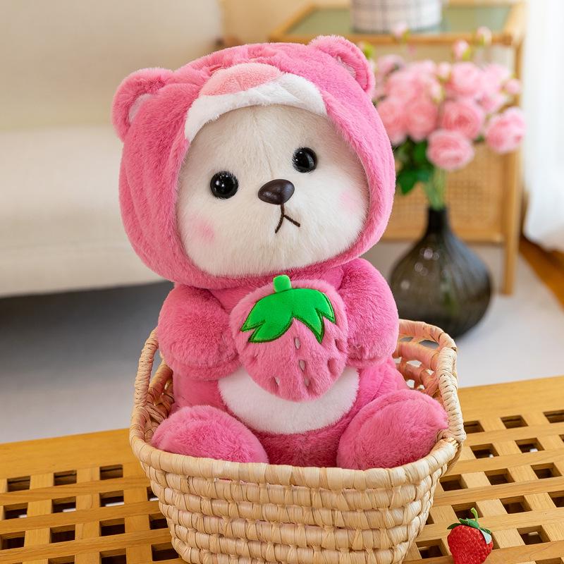 Strawberry Bear Plush Toy - Cute Rag Doll for Bedtime or Girls Birthday Gift 40cm рожевий
Strawberry Bear Plush Toy - Cute Rag Doll for Bedtime or Girls Birthday Gift 40cm рожевий