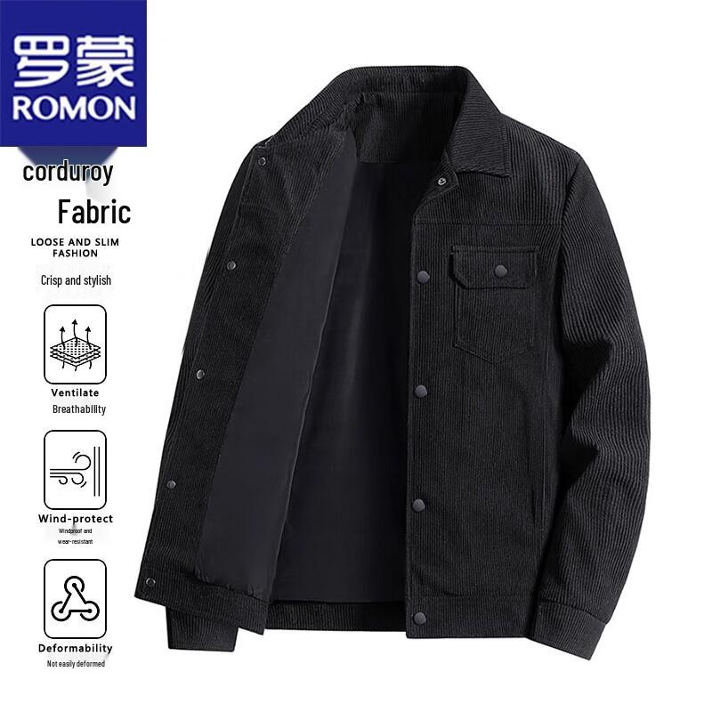 ROMON Men s Corduroy Lapel Casual Jacket 4XL
ROMON Men s Corduroy Lapel Casual Jacket 4XL