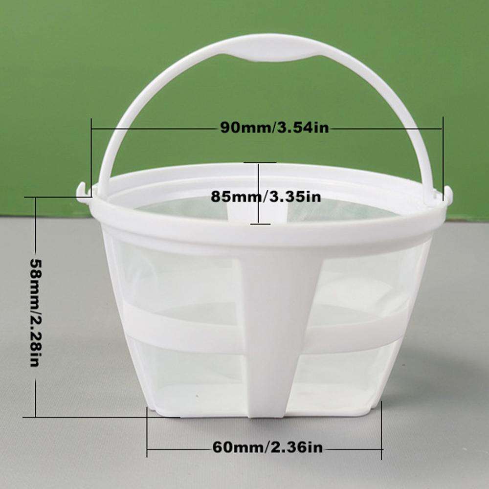 Reusable Coffee Filter Washable Mesh Strainer 6-8 Cup Basket with Handle for Drip Coffee Maker Brewing Home Kitchen Cafe Tea
Reusable Coffee Filter Washable Mesh Strainer 6-8 Cup Basket with Handle for Drip Coffee Maker Brewing Home Kitchen Cafe Tea