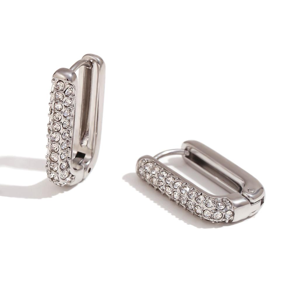 MamacitaSlay 316L Stainless Steel Zircon U Shaped Hoop Earrings 18K Gold Plated Waterproof Minimalist Jewelry For Women Gift серебряный
MamacitaSlay 316L Stainless Steel Zircon U Shaped Hoop Earrings 18K Gold Plated Waterproof Minimalist Jewelry For Women Gift серебряный