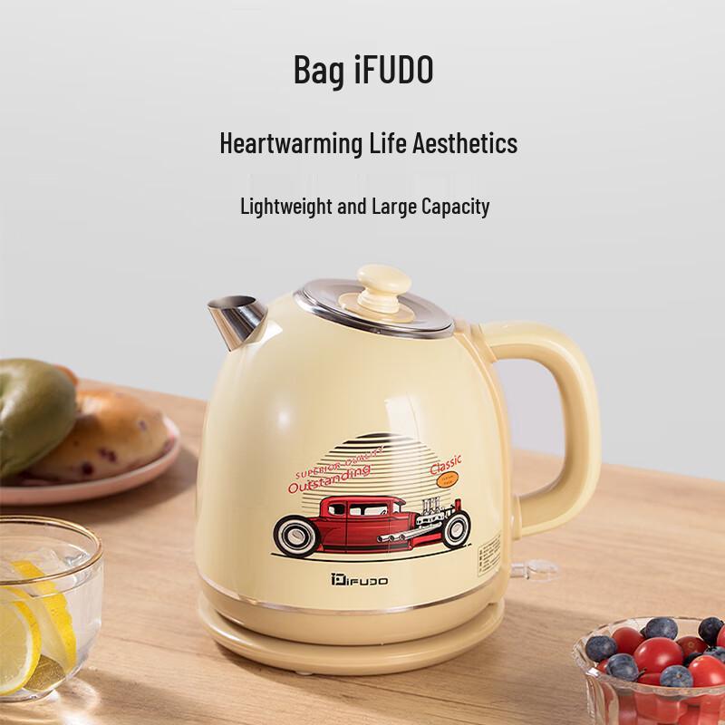 IFUDO 1.7L Electric Kettle – Home Use, High Power, Food Grade 304 Stainless Steel, Painted Cartoon Design.
IFUDO 1.7L Electric Kettle – Home Use, High Power, Food Grade 304 Stainless Steel, Painted Cartoon Design.