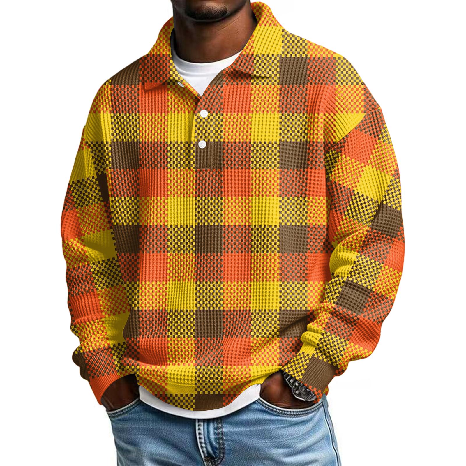 Мужская повседневная рубашка на пуговицах, гольф-пуловер с V-образным вырезом, воротником-стойкой, модная осенняя толстовка XXXXXL шафрановый
Мужская повседневная рубашка на пуговицах, гольф-пуловер с V-образным вырезом, воротником-стойкой, модная осенняя толстовка XXXXXL шафрановый