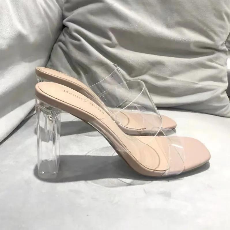 Women Summer Pumps Sandals PVC Jelly Slippers Open Toe High Heels Women Slippers Shoes Heel Clear Sandals 34
Women Summer Pumps Sandals PVC Jelly Slippers Open Toe High Heels Women Slippers Shoes Heel Clear Sandals 34
