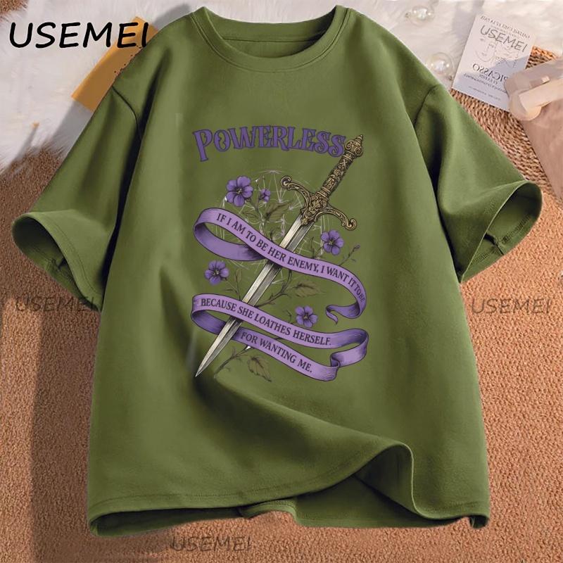 Vintage Powerless Tshirt Women Men Casual Cotton Short Sleeve Bookish Romantasy Bookish Tshirt Streetwear Graphic Tees 4XL
Vintage Powerless Tshirt Women Men Casual Cotton Short Sleeve Bookish Romantasy Bookish Tshirt Streetwear Graphic Tees 4XL