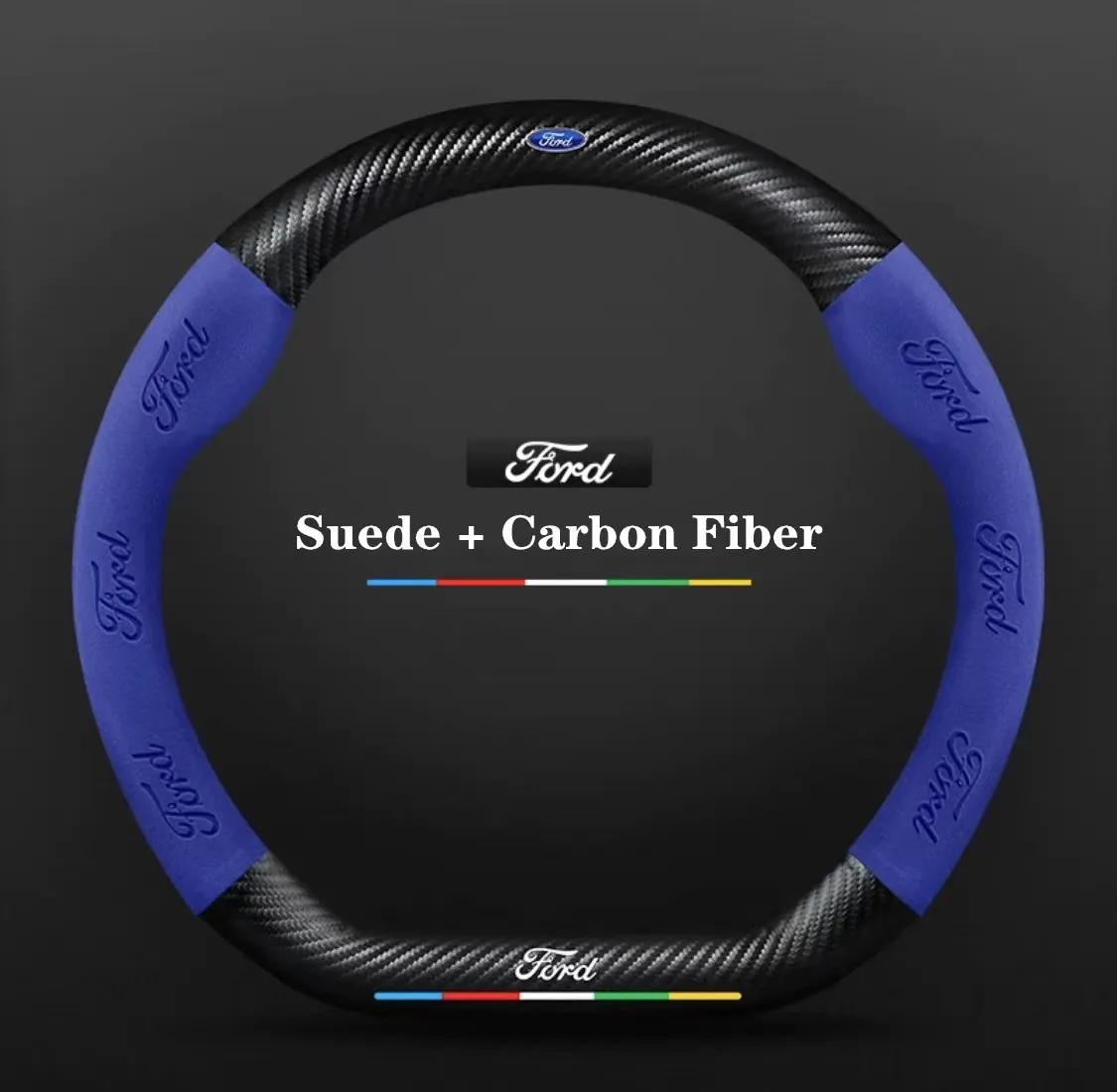 Ford ST EXPLORER EDGE Fiesta Focus Mondeo F150 Fusion Mustang Kuga Ranger Car Anti-Slip Suede Carbon Fiber Steering Wheel Cover
Ford ST EXPLORER EDGE Fiesta Focus Mondeo F150 Fusion Mustang Kuga Ranger Car Anti-Slip Suede Carbon Fiber Steering Wheel Cover