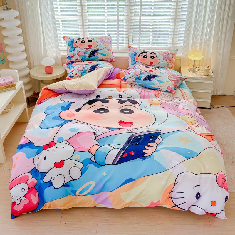 Crayon Shin-chan Cartoon Duvet and Bed Sheet Set for Kids - Three-Piece Dormitory Set Single Duvet 150*200cm
Crayon Shin-chan Cartoon Duvet and Bed Sheet Set for Kids - Three-Piece Dormitory Set Single Duvet 150*200cm