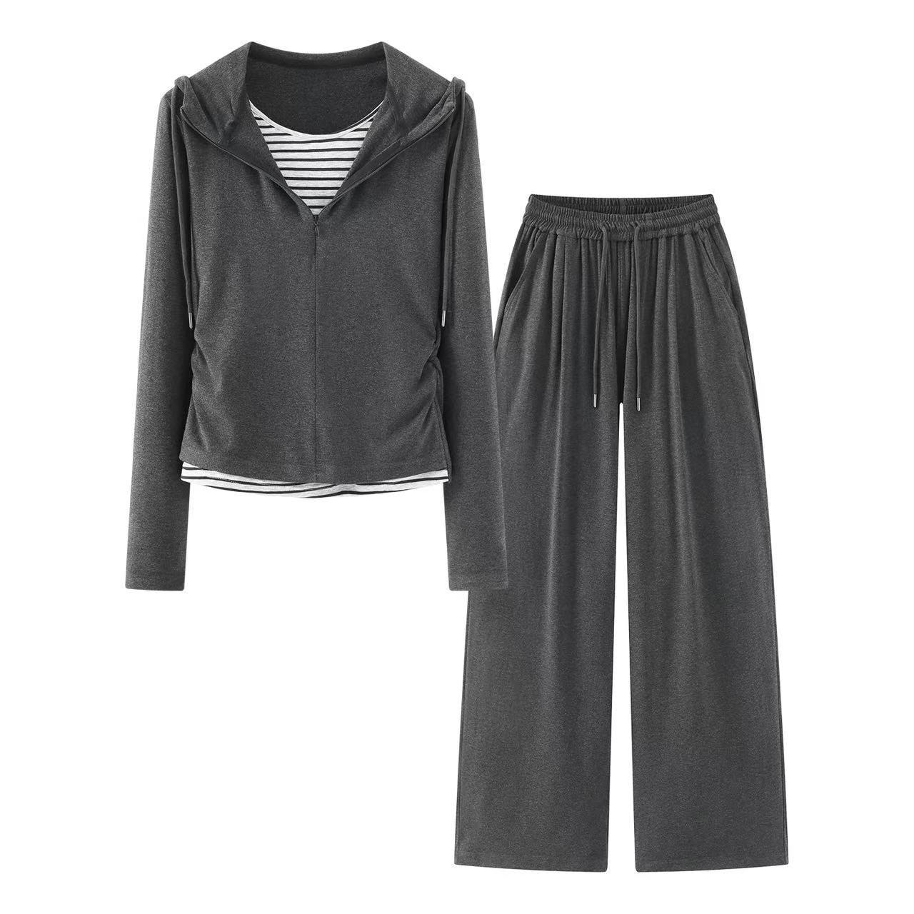 2026 Spring Casual Two-Piece Set: Hooded Sweatshirt & Slim Pants Small серый
2026 Spring Casual Two-Piece Set: Hooded Sweatshirt & Slim Pants Small серый