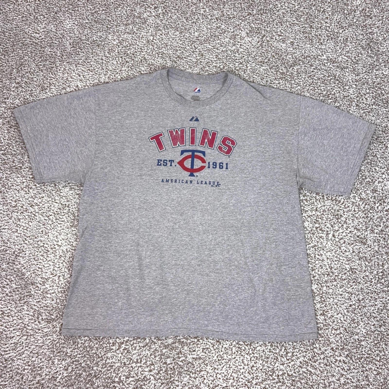 Мужская футболка Minnesota Twins 2XL Серая MLB Бейсбол Majestic Графическая Повседневная 4XL
Мужская футболка Minnesota Twins 2XL Серая MLB Бейсбол Majestic Графическая Повседневная 4XL