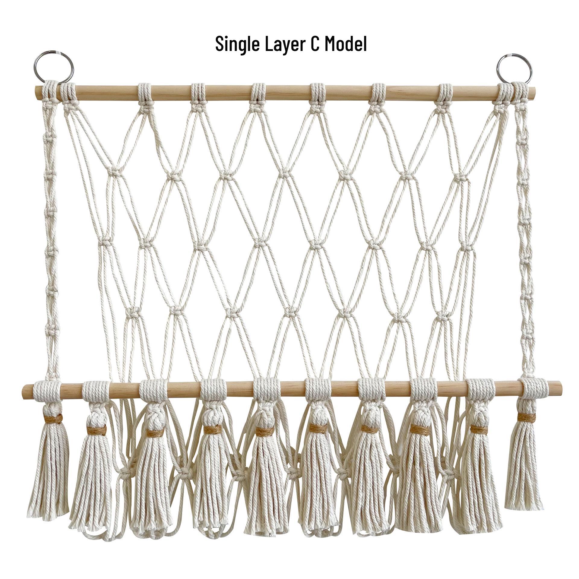 Bohemian Wooden Shelf & Plush Toy Storage Net for Kids Room
Bohemian Wooden Shelf & Plush Toy Storage Net for Kids Room