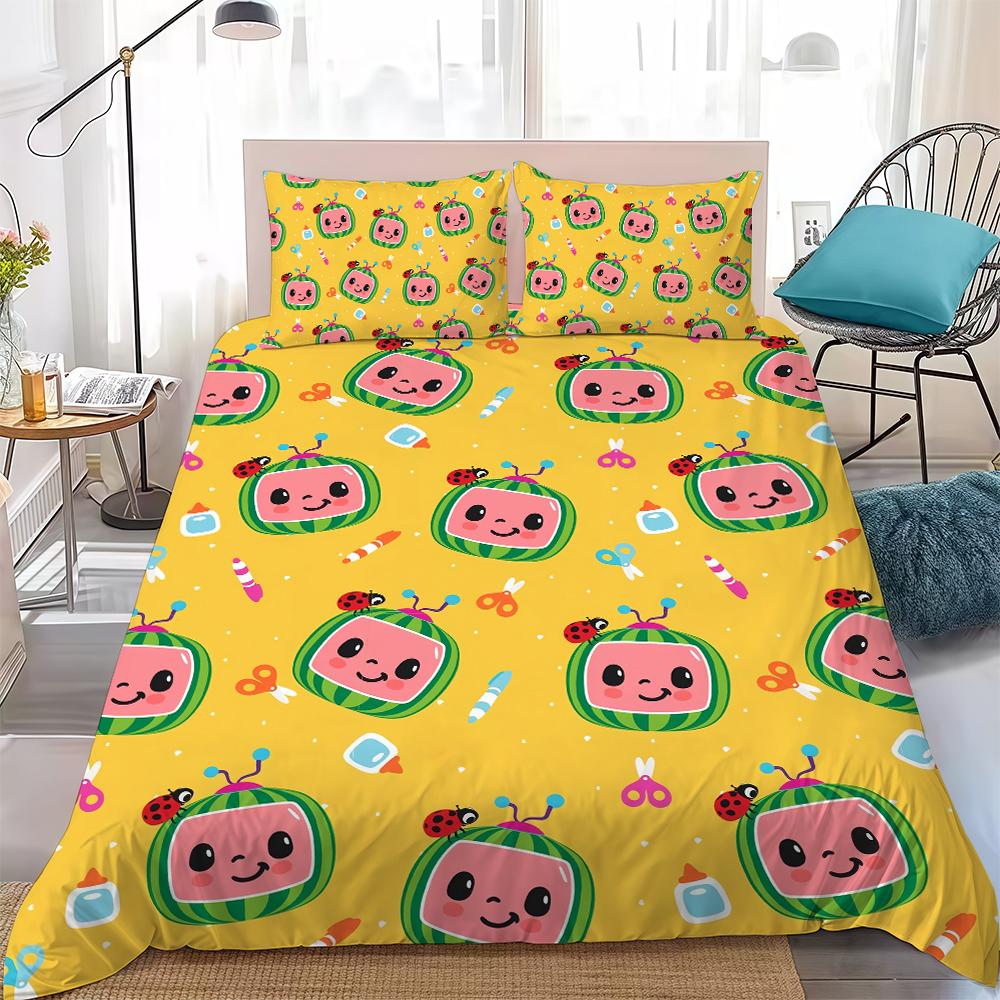 Happy Children C-CoComelonS Duvet Cover Set Home Style Bedding Soft Laundry Cotton Bed 3 Piece Set Student Dormitory Gift 135x200cm
Happy Children C-CoComelonS Duvet Cover Set Home Style Bedding Soft Laundry Cotton Bed 3 Piece Set Student Dormitory Gift 135x200cm