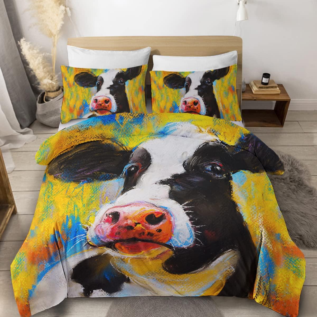 Comforter Farmer Cow Print Oil Painting Cow Bedding Set Vintage Animals Dog Pig Chicken Printed Comforter Full Size Comforter (quilt)-EU Single(135*200cm)3pcs
Comforter Farmer Cow Print Oil Painting Cow Bedding Set Vintage Animals Dog Pig Chicken Printed Comforter Full Size Comforter (quilt)-EU Single(135*200cm)3pcs