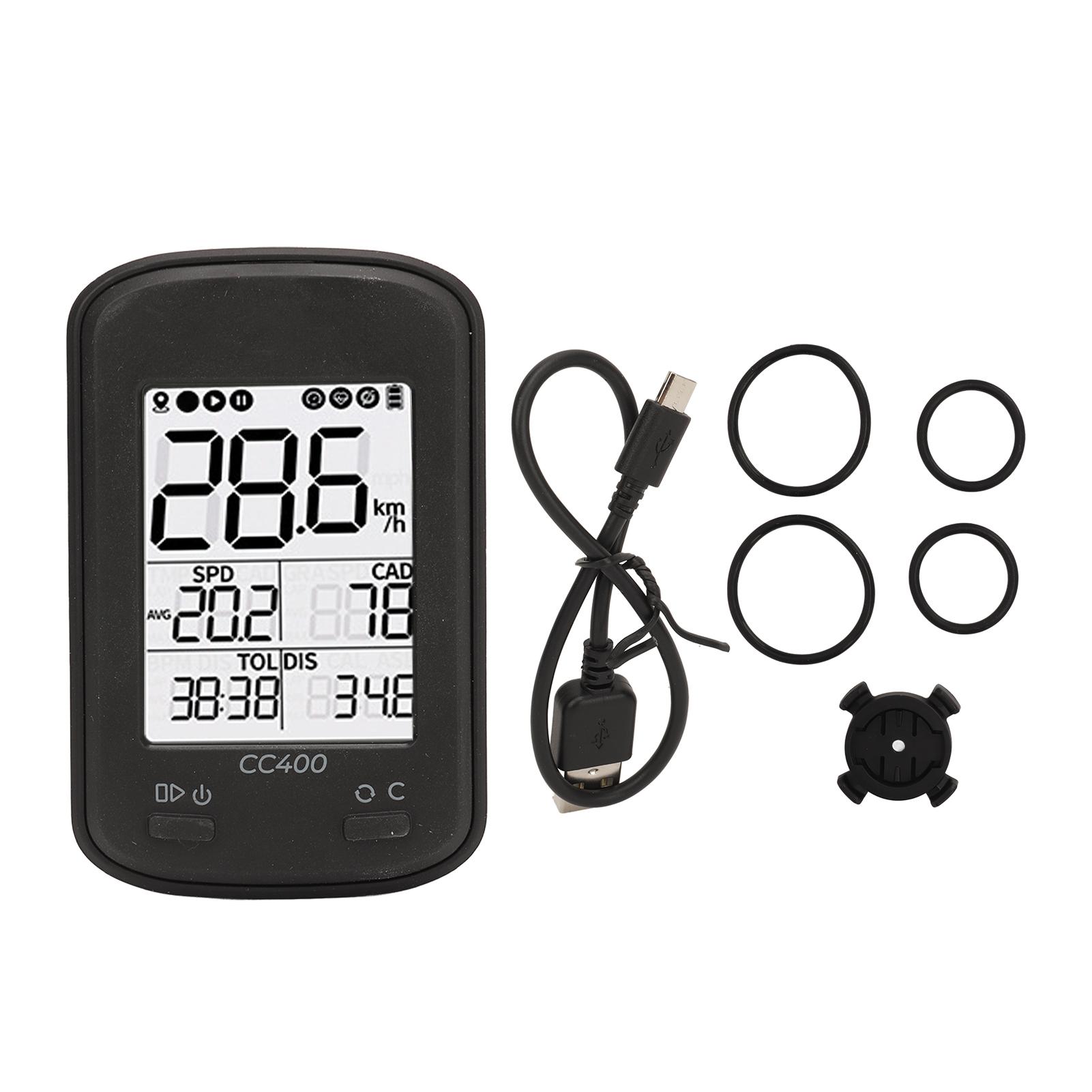 CC400 GPS Bike Computer Wireless Waterproof Bicycle Speedometer Odometer Cycling Computer with
CC400 GPS Bike Computer Wireless Waterproof Bicycle Speedometer Odometer Cycling Computer with