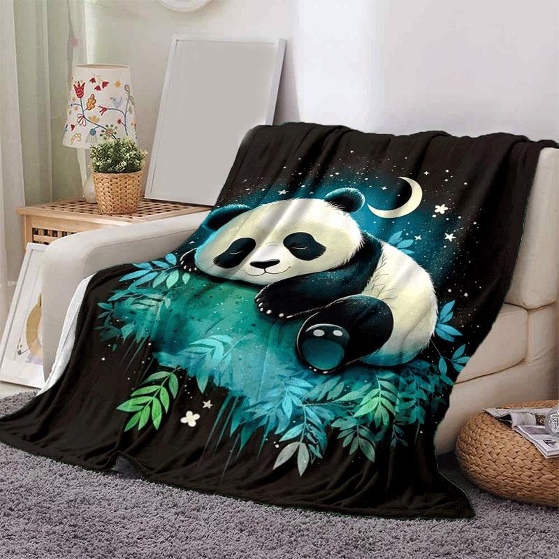 1pc Panda Printing Lightweight Flannel Blanket, Comfortable and Warm Blanket, for Camping Sofa Bed and Couch Office, in All Seasons 130cmx150cm
1pc Panda Printing Lightweight Flannel Blanket, Comfortable and Warm Blanket, for Camping Sofa Bed and Couch Office, in All Seasons 130cmx150cm