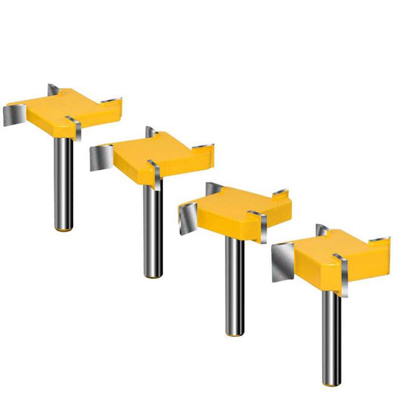 4 Edge T Type Slotting Cutter 6.35mm Shank D 40mm Woodworking Tool Router Bits for Trimming Machine A
4 Edge T Type Slotting Cutter 6.35mm Shank D 40mm Woodworking Tool Router Bits for Trimming Machine A