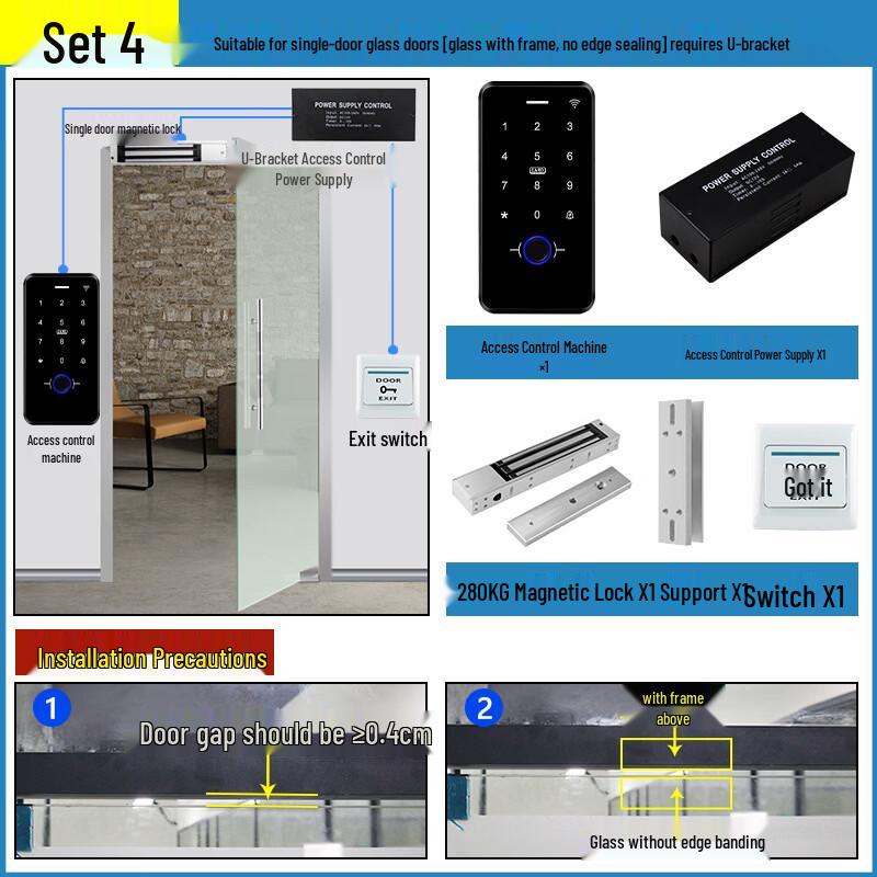 Office WiFi Fingerprint Access Control & Attendance System CN plug (adapter included)
Office WiFi Fingerprint Access Control & Attendance System CN plug (adapter included)