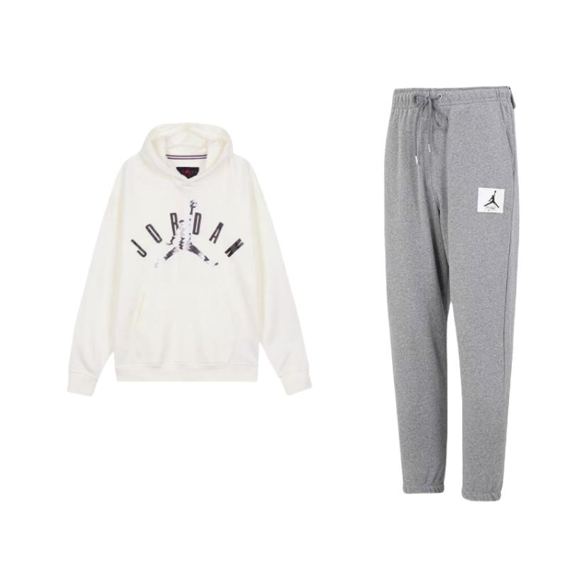 Jordan Hooded Letter Print Pullover Long Sleeve Top Comfortable Mid Waist Tied Long Pants Casual Sports Set Men sets DQ7469-091+FD7416-133
Jordan Hooded Letter Print Pullover Long Sleeve Top Comfortable Mid Waist Tied Long Pants Casual Sports Set Men sets DQ7469-091+FD7416-133