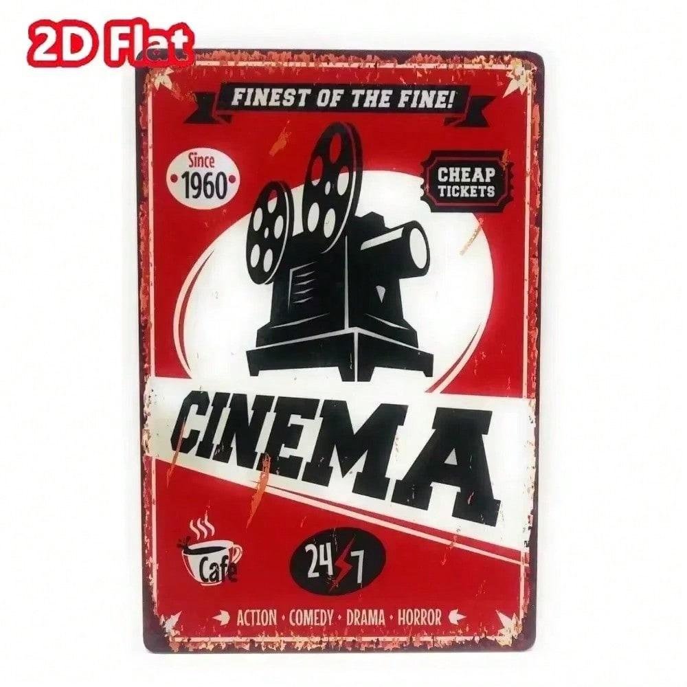 Vintage Movie Tin Sign 2D Aluminum Art Man Cave Bar Decor 20x30 різнокольоровий
Vintage Movie Tin Sign 2D Aluminum Art Man Cave Bar Decor 20x30 різнокольоровий