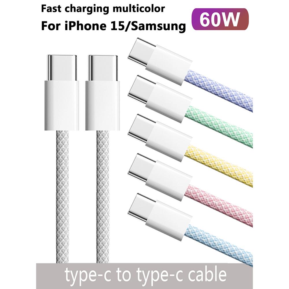 USB-C на Type C цветной кабель для Apple iPhone 15 PD 60 Вт быстрая зарядка для Huawei Xiaomi Samsung Type C плетеный кабель аксессуары
USB-C на Type C цветной кабель для Apple iPhone 15 PD 60 Вт быстрая зарядка для Huawei Xiaomi Samsung Type C плетеный кабель аксессуары
