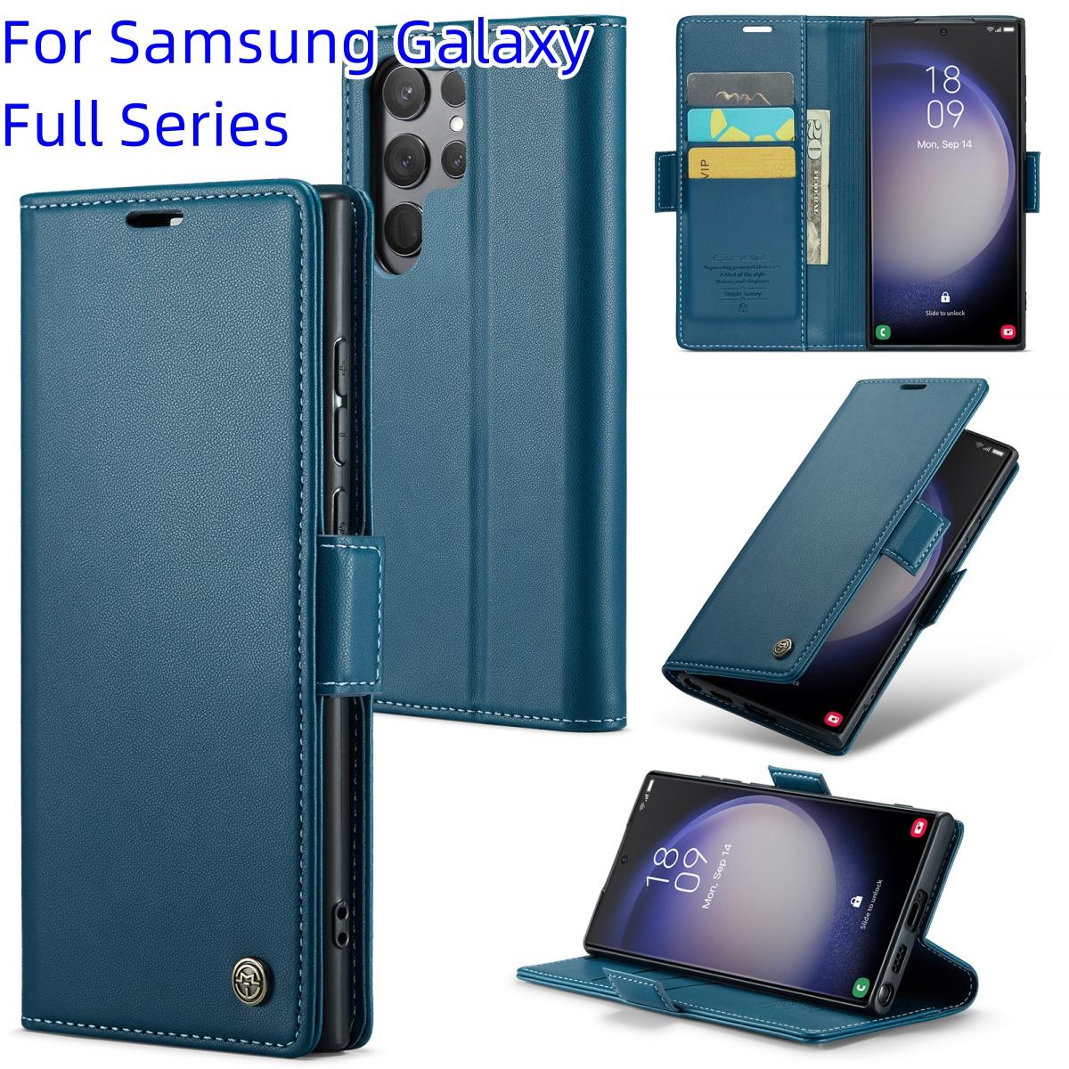 Чехол для Samsung Galaxy Full Series, роскошный чехол из искусственной кожи премиум-класса с боковой пряжкой и клапаном, кожаный чехол, дизайн слота для карт, функция блокировки RFID
Чехол для Samsung Galaxy Full Series, роскошный чехол из искусственной кожи премиум-класса с боковой пряжкой и клапаном, кожаный чехол, дизайн слота для карт, функция блокировки RFID