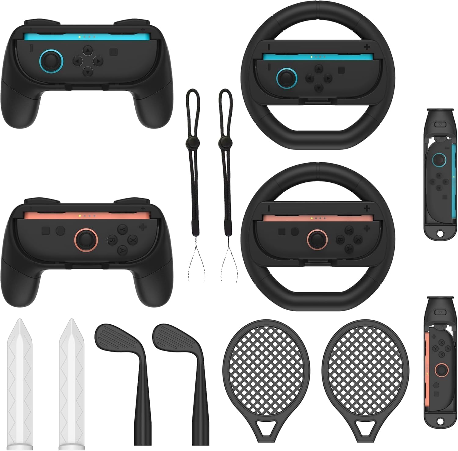 Набор аксессуаров NBCP Sports для Switch 2 Набор для управления движением с рулем Теннис Гольф Нога и рукоятка 14 в 1 14-в-1 - Руль, Ракетка, Меч, Клюшка, Ремешок,
Набор аксессуаров NBCP Sports для Switch 2 Набор для управления движением с рулем Теннис Гольф Нога и рукоятка 14 в 1 14-в-1 - Руль, Ракетка, Меч, Клюшка, Ремешок,