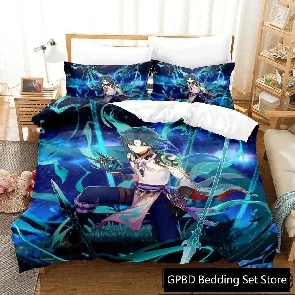 3D Genshin Impact Xiao Anime Beding Set 3D Printed Suitable for Bedrom Soft Duvet Cover Set With Pilowcases Children Kids Home Textile 100*200cm Single
3D Genshin Impact Xiao Anime Beding Set 3D Printed Suitable for Bedrom Soft Duvet Cover Set With Pilowcases Children Kids Home Textile 100*200cm Single