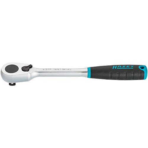 HAZET HiPer fine-tooth reversible ratchet 916HP I 0.49 inches (1/2 inch) square drive, small operating angle (4 degrees), extremely resilient: 737 ft-
HAZET HiPer fine-tooth reversible ratchet 916HP I 0.49 inches (1/2 inch) square drive, small operating angle (4 degrees), extremely resilient: 737 ft-