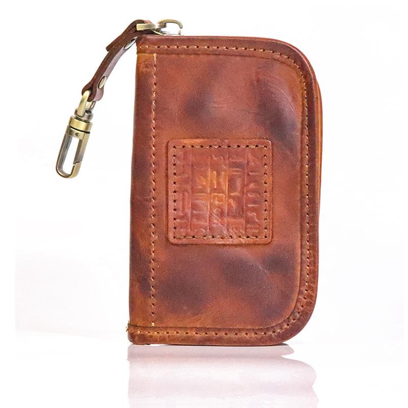 Vegetable Tanned Leather Hand Polished Key Bag, Men s Waist Hanging Retro 2-in-1 Card Bag, Key Bag, Cowhide Simple Small Bag
Vegetable Tanned Leather Hand Polished Key Bag, Men s Waist Hanging Retro 2-in-1 Card Bag, Key Bag, Cowhide Simple Small Bag