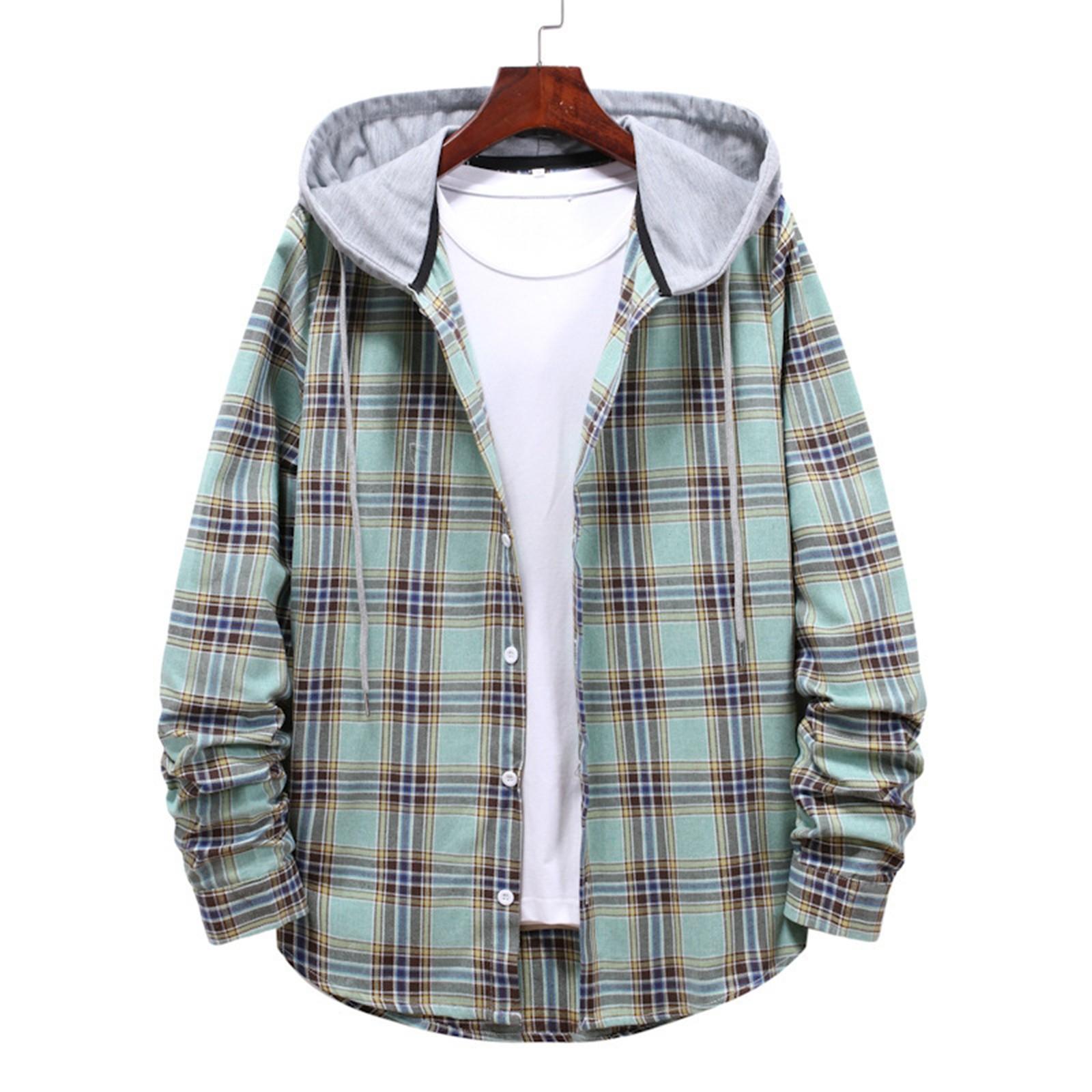 Style Son Hooded Shirt Men s Style Loose Long Sleeve Top XXL зелений
Style Son Hooded Shirt Men s Style Loose Long Sleeve Top XXL зелений