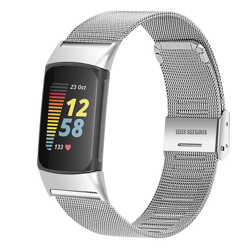 Milanese Stainless Steel Adjustable Smart Watch Band Strap for Fitbit Charge 6/5 Silver
Milanese Stainless Steel Adjustable Smart Watch Band Strap for Fitbit Charge 6/5 Silver