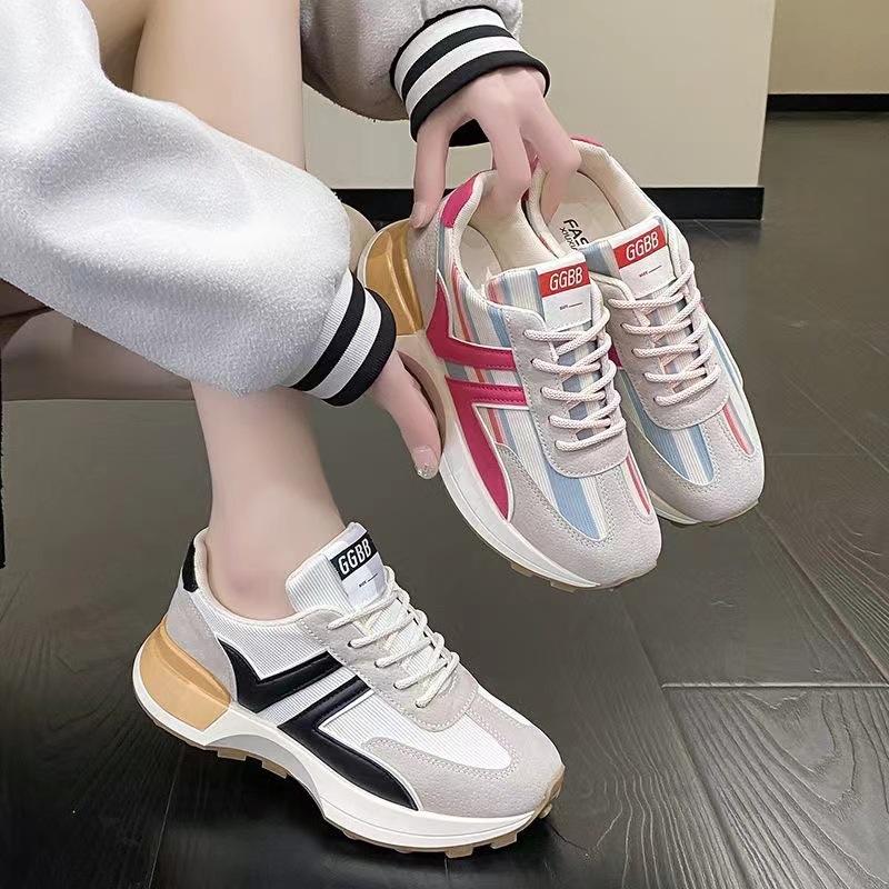 New Spring and Autumn Small Waist Waffle Forrest Gump Shoes for Women Internet Celebrity Single Casual Running Sports Shoes Dad Women Trendy Shoes 40 чорний
New Spring and Autumn Small Waist Waffle Forrest Gump Shoes for Women Internet Celebrity Single Casual Running Sports Shoes Dad Women Trendy Shoes 40 чорний