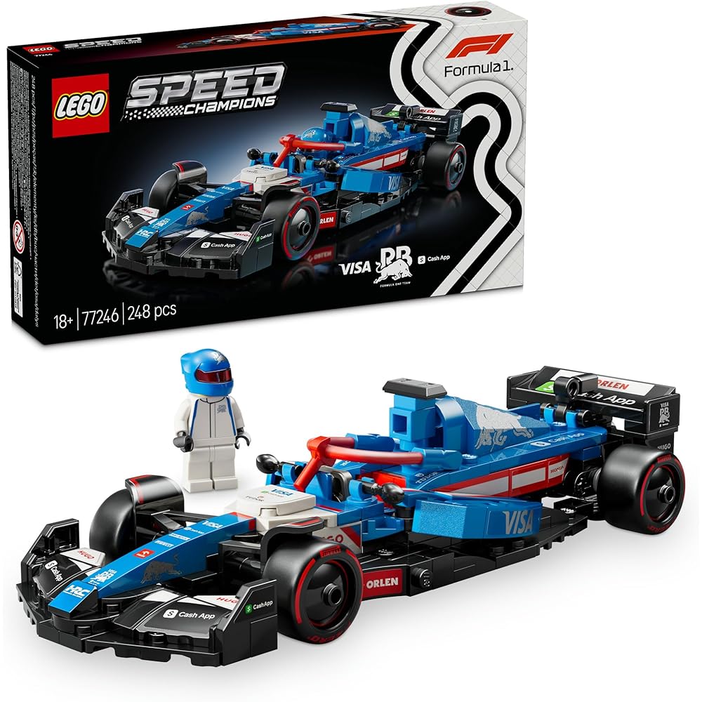 LEGO Speed Champions Visa Cash App F1 Race Car Toy Building Blocks for Kids and Adults 77246
LEGO Speed Champions Visa Cash App F1 Race Car Toy Building Blocks for Kids and Adults 77246