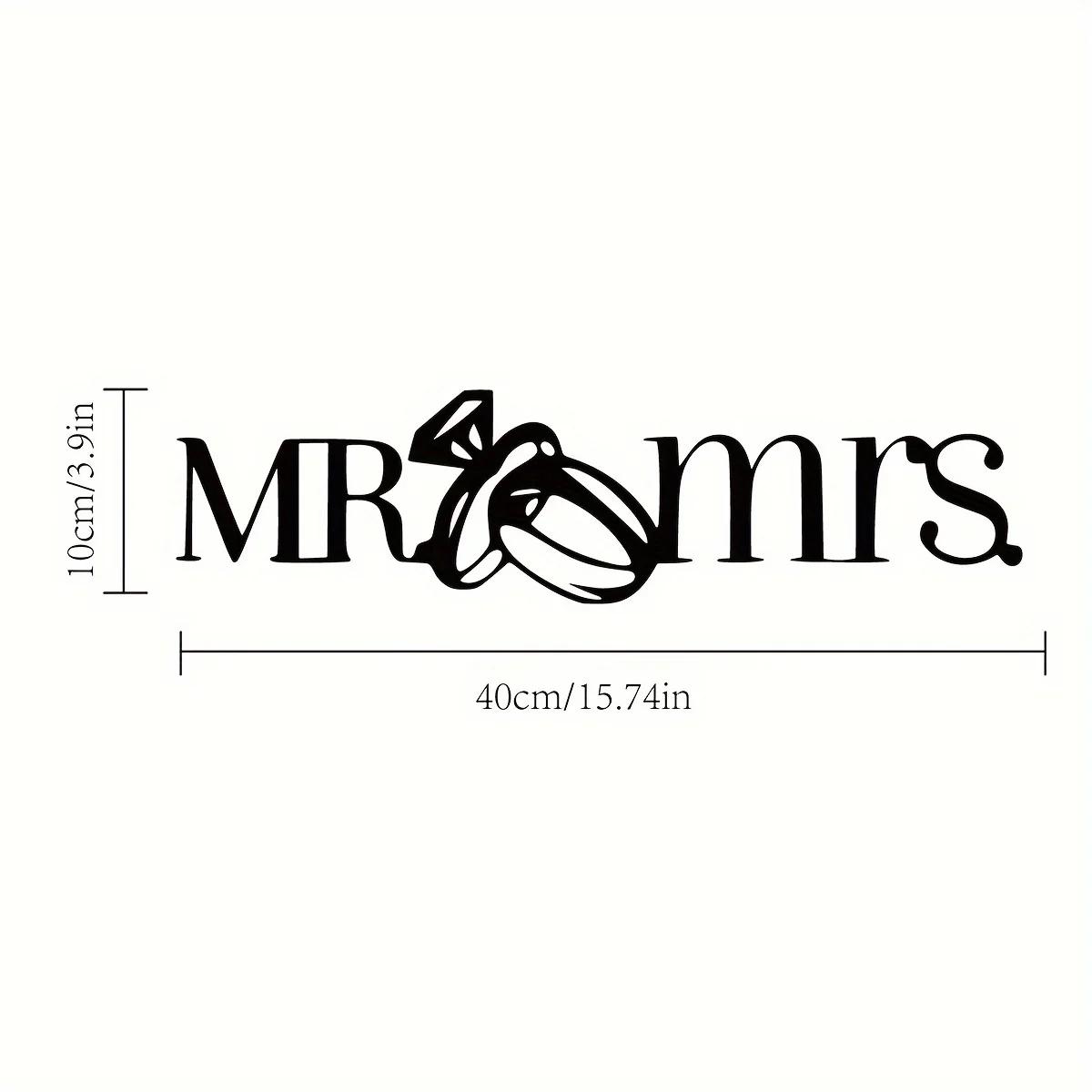 1 шт. Знак «Мистер и миссис» с обручальными кольцами — элегантный металлический декор главной спальни, идеальный свадебный подарок, знак на годовщину для пар светло-серый
1 шт. Знак «Мистер и миссис» с обручальными кольцами — элегантный металлический декор главной спальни, идеальный свадебный подарок, знак на годовщину для пар светло-серый