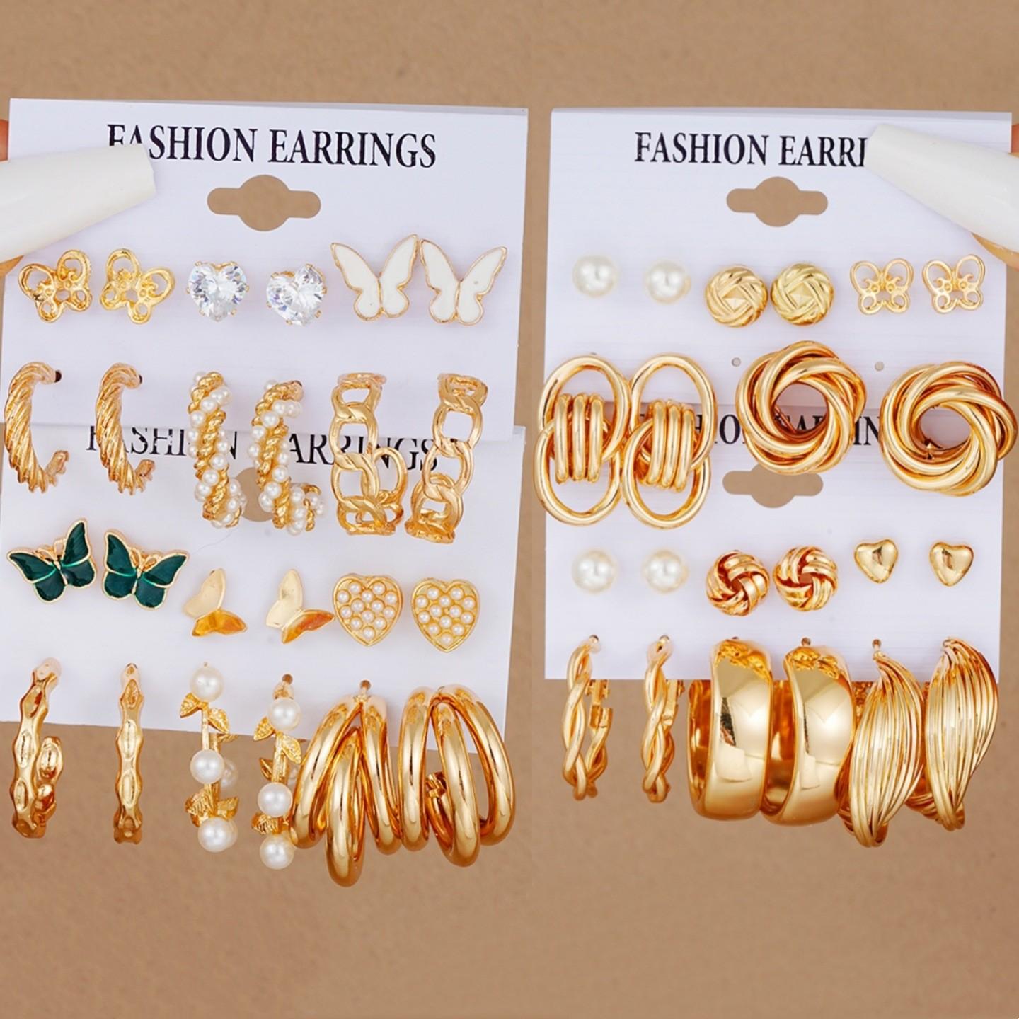 IF ME 46 Pcs Butterfly TEarrings Set Fashion Women Jewelry For Party Daily Wear Birthday Christmas Gift
IF ME 46 Pcs Butterfly TEarrings Set Fashion Women Jewelry For Party Daily Wear Birthday Christmas Gift