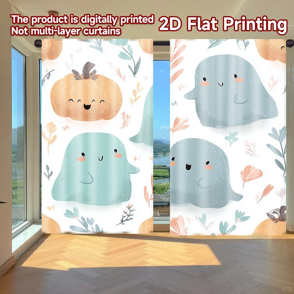 Set Of 2 Flat Printing Curtains Without Rod Halloween Ghosts Pumpkins Fashionable Curtainments During Women Modern Made Polyester W100*H70(CM)-Rod Pocket&1PCS
Set Of 2 Flat Printing Curtains Without Rod Halloween Ghosts Pumpkins Fashionable Curtainments During Women Modern Made Polyester W100*H70(CM)-Rod Pocket&1PCS