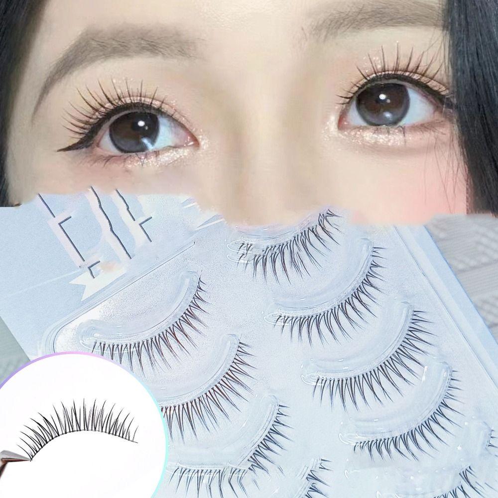 5 Pairs Natural Korean Fake Eyelashes Korean Style Makeup Tools One Piece Fake Eyelashes Beginner
5 Pairs Natural Korean Fake Eyelashes Korean Style Makeup Tools One Piece Fake Eyelashes Beginner