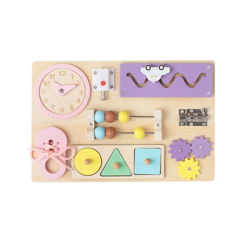 Toddler Montessori Busy Board, Wooden Lock&Latch Sensory Toy,Early Education Learning Activity Game for Kids Brain Training Gift
Toddler Montessori Busy Board, Wooden Lock&Latch Sensory Toy,Early Education Learning Activity Game for Kids Brain Training Gift