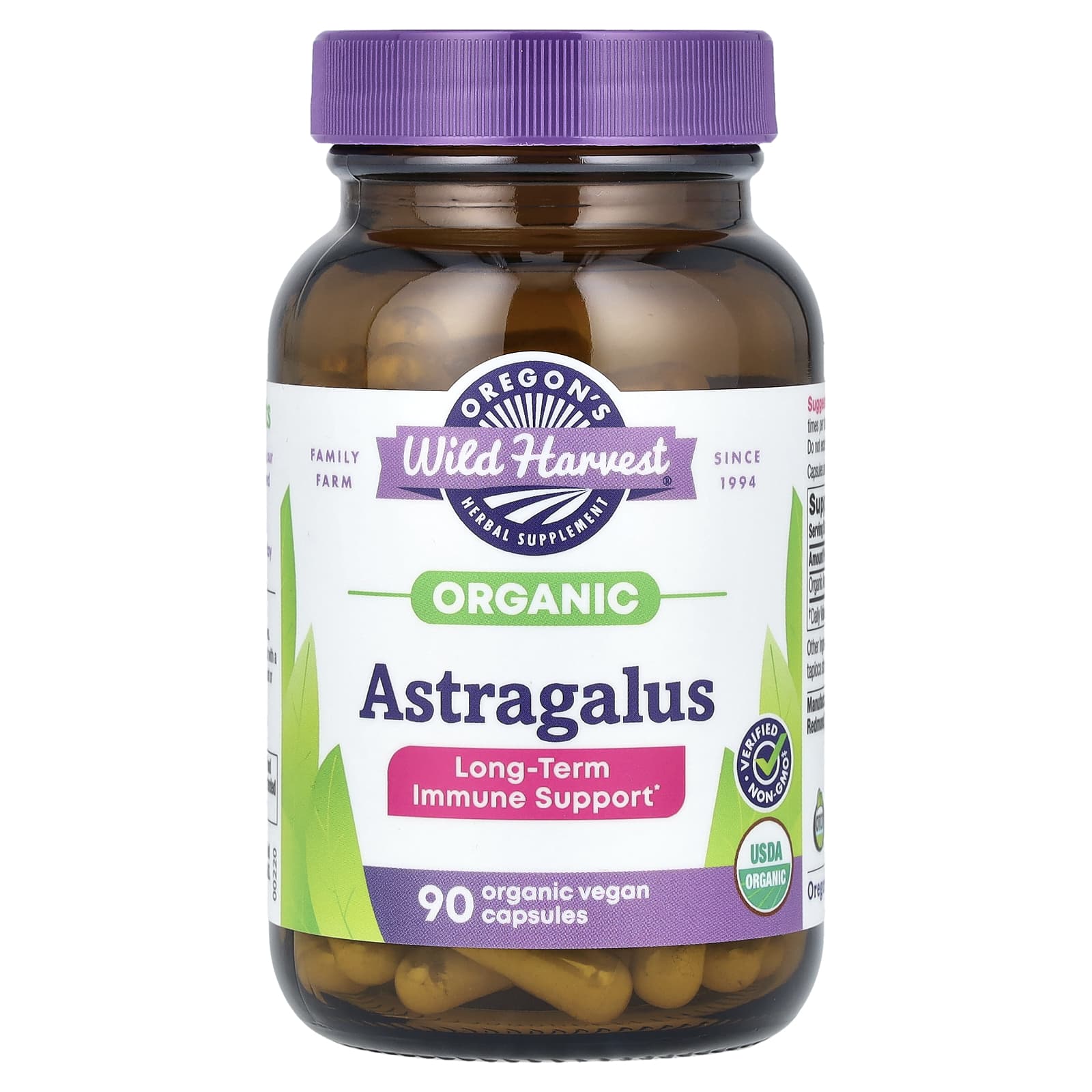 Oregon S Wild Harvest, Organic Astragalus, Organic Veggie Capsules, 90 ct (375 mg per capsule)
Oregon S Wild Harvest, Organic Astragalus, Organic Veggie Capsules, 90 ct (375 mg per capsule)