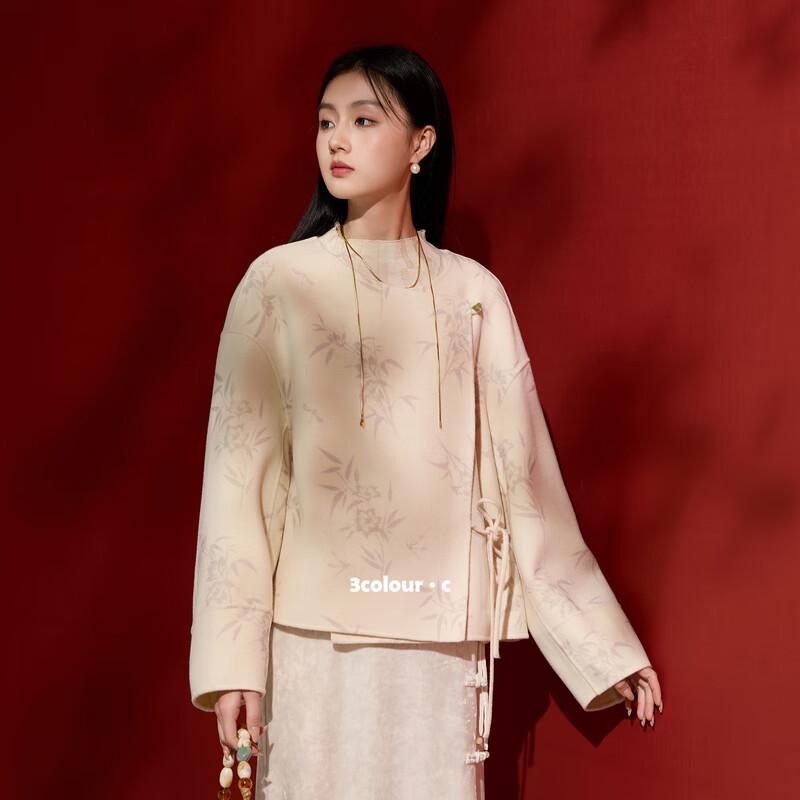 SANCITY Bamboo Flow Light Wool Print Double-Faced Short Coat XL (170/92A)
SANCITY Bamboo Flow Light Wool Print Double-Faced Short Coat XL (170/92A)