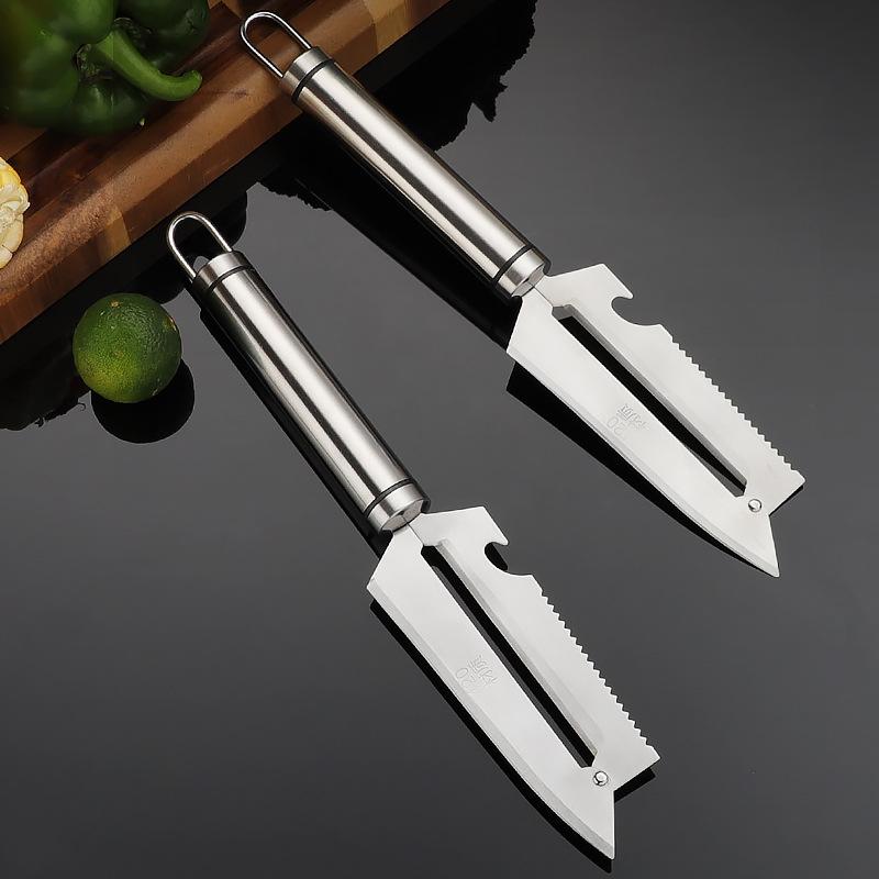 Multifunctional Stainless Steel Peeler Manual Household Vegetable Paring Knife Cutter Slicer with Wooden Handle Kitchen Gadgets
Multifunctional Stainless Steel Peeler Manual Household Vegetable Paring Knife Cutter Slicer with Wooden Handle Kitchen Gadgets