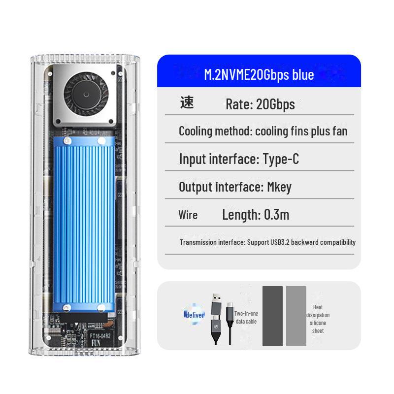 Orico USB4 NVMe M.2 SSD Зовнішній корпус із сумісністю Thunderbolt 4/3 та вентиляторним охолодженням M.2 NVMe Transparent Fan Type 20Gbps синій
Orico USB4 NVMe M.2 SSD Зовнішній корпус із сумісністю Thunderbolt 4/3 та вентиляторним охолодженням M.2 NVMe Transparent Fan Type 20Gbps синій