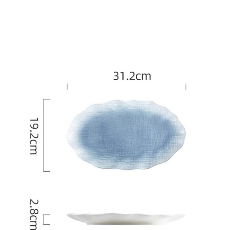 12 Inch Nordic Style Light Luxury Highend Fish Dish for Home Use Oval Shaped Vegetable Dish 12 inches синій
12 Inch Nordic Style Light Luxury Highend Fish Dish for Home Use Oval Shaped Vegetable Dish 12 inches синій