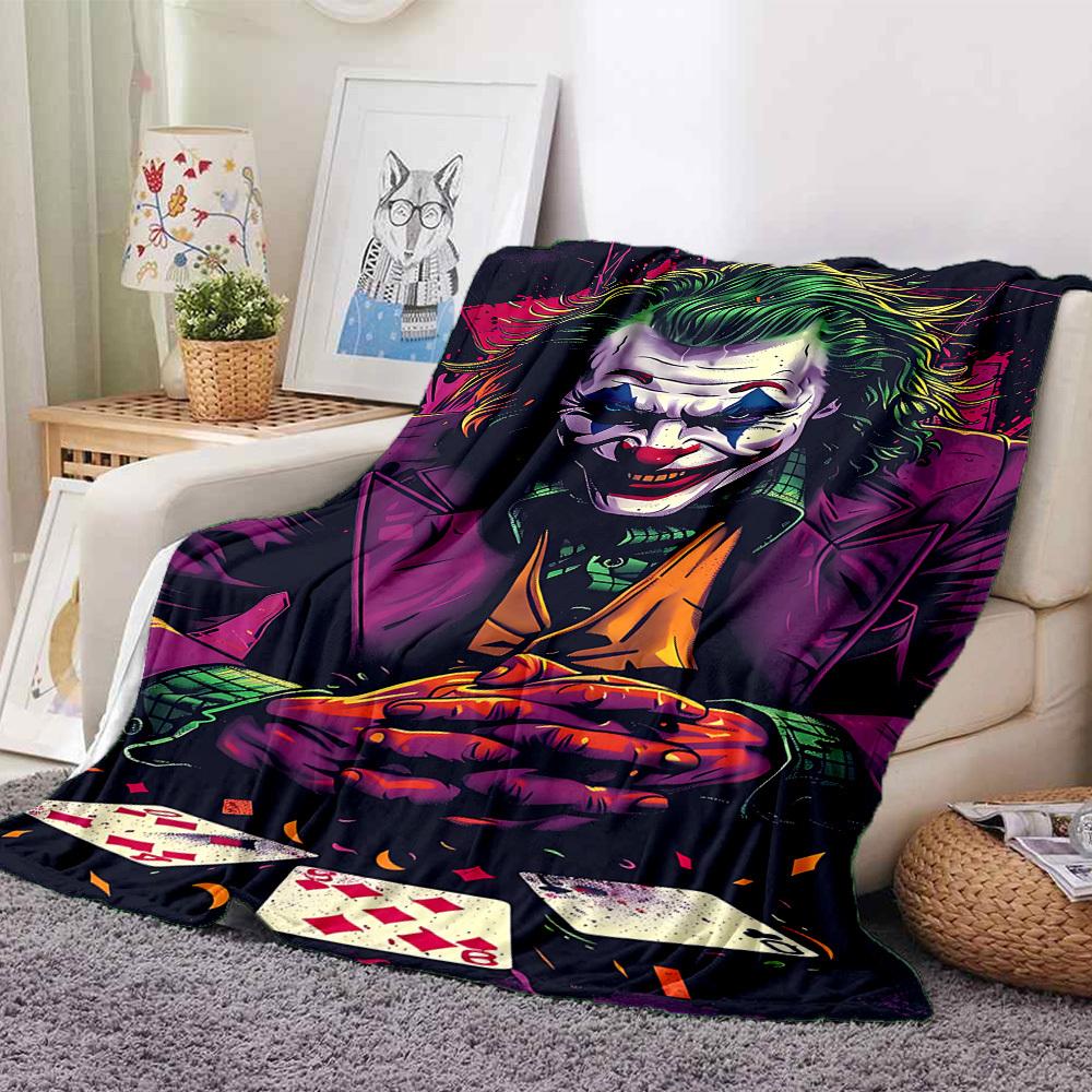 1pc Joker Cards Flannel Throw Blanket - HD Printed Lightweight Soft Warm All-Season Blanket for Sofa, Bed, Travel035 130cmx150cm
1pc Joker Cards Flannel Throw Blanket - HD Printed Lightweight Soft Warm All-Season Blanket for Sofa, Bed, Travel035 130cmx150cm