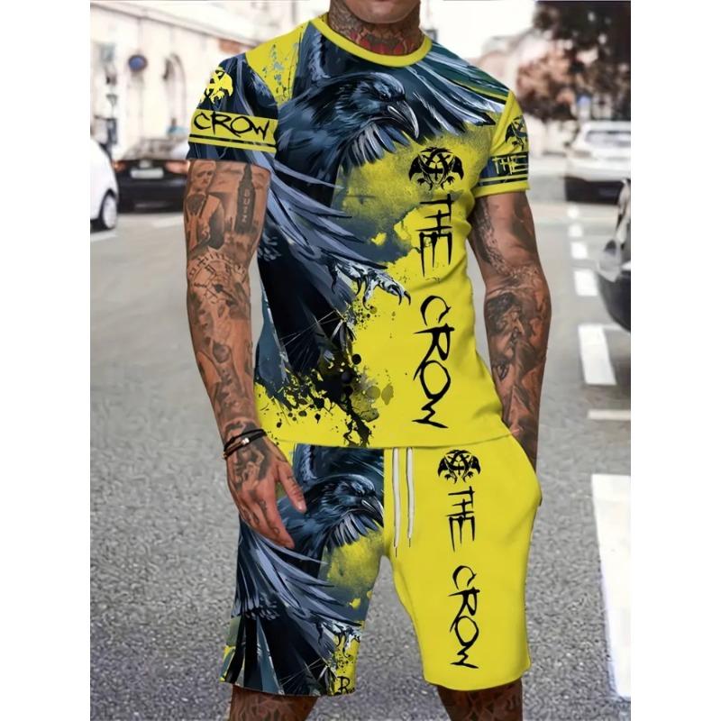 Новая коллекция мужских футболок с принтом «Король Лев», 3D-печать, летняя одежда с животными, короткие рукава и шорты, 2 предмета для повседневной моды 4XL
Новая коллекция мужских футболок с принтом «Король Лев», 3D-печать, летняя одежда с животными, короткие рукава и шорты, 2 предмета для повседневной моды 4XL