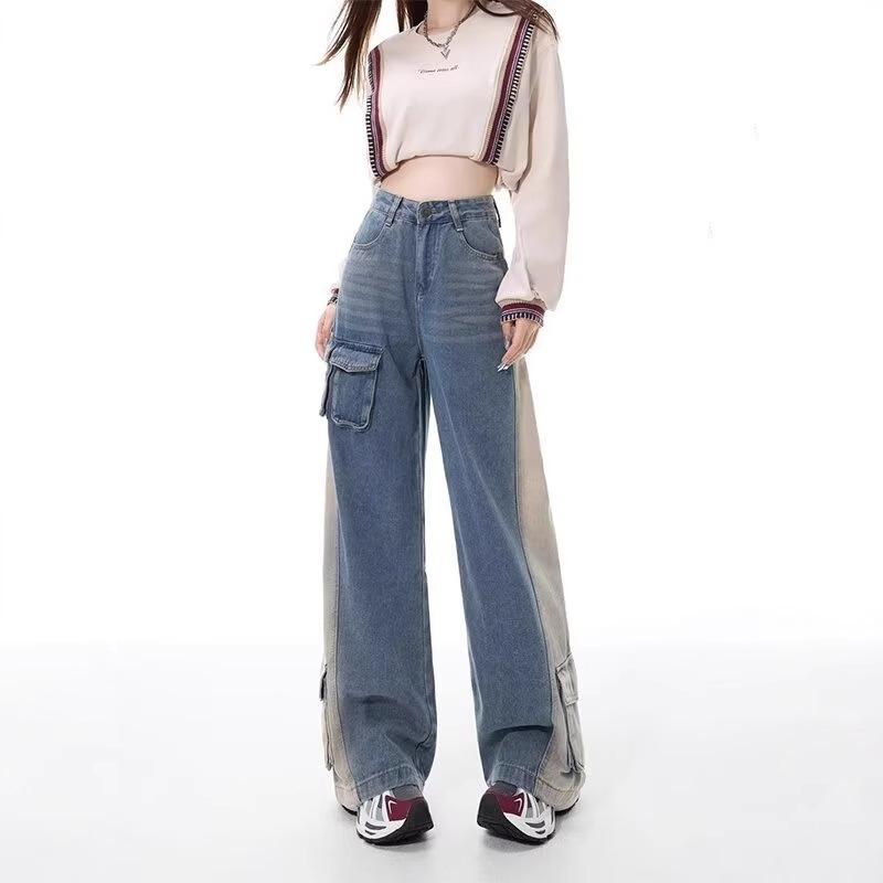 Women s High-Waisted Wide-Leg Jeans: Spring & Autumn Loose Slimming, Hip-Covering, Straight-Leg Floor-Length Pants for Pear-Shaped Body. Small
Women s High-Waisted Wide-Leg Jeans: Spring & Autumn Loose Slimming, Hip-Covering, Straight-Leg Floor-Length Pants for Pear-Shaped Body. Small