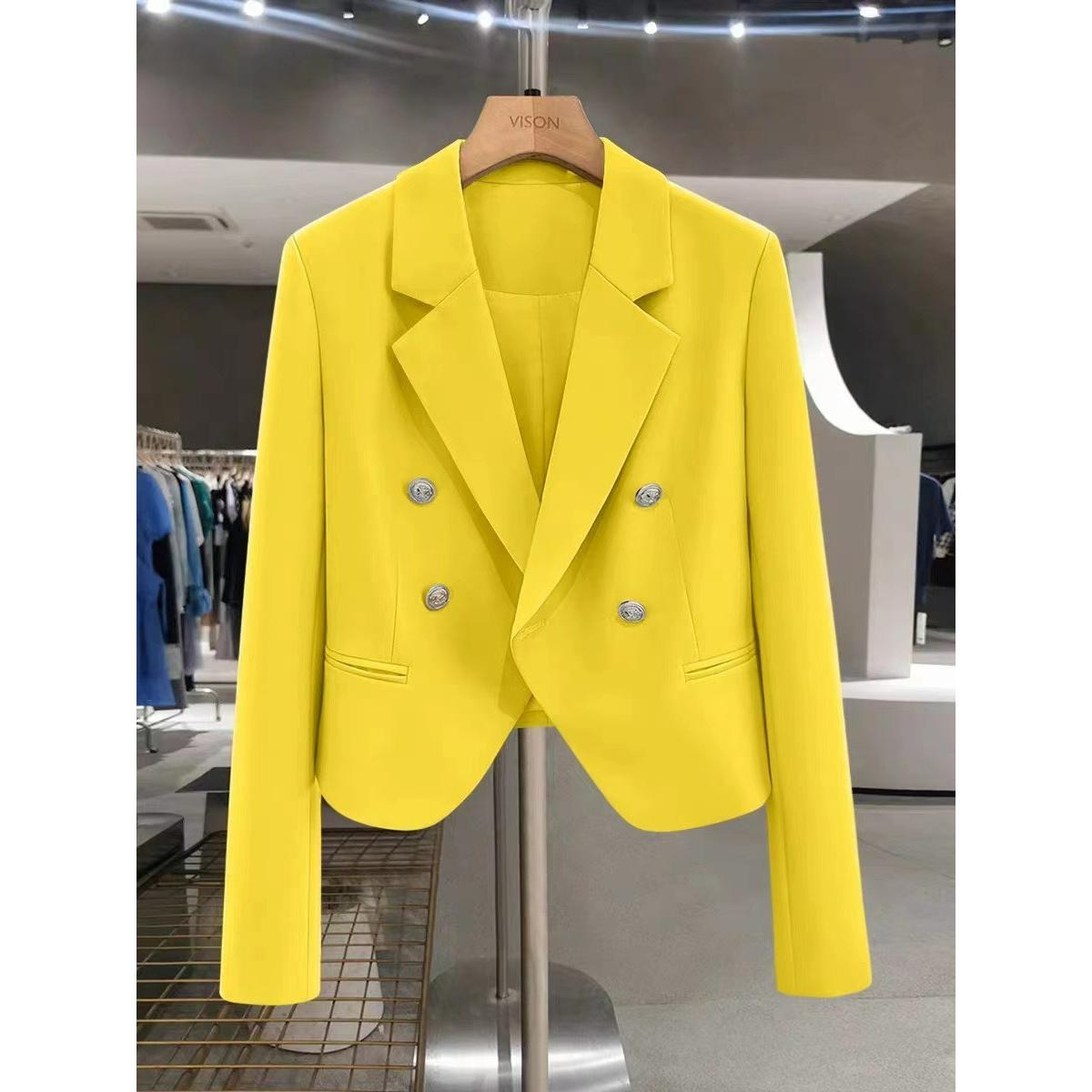 Small Suit Jacket Women s Spring and Autumn Casual Design Sense of Black Small Suit Outside XL жовтий
Small Suit Jacket Women s Spring and Autumn Casual Design Sense of Black Small Suit Outside XL жовтий