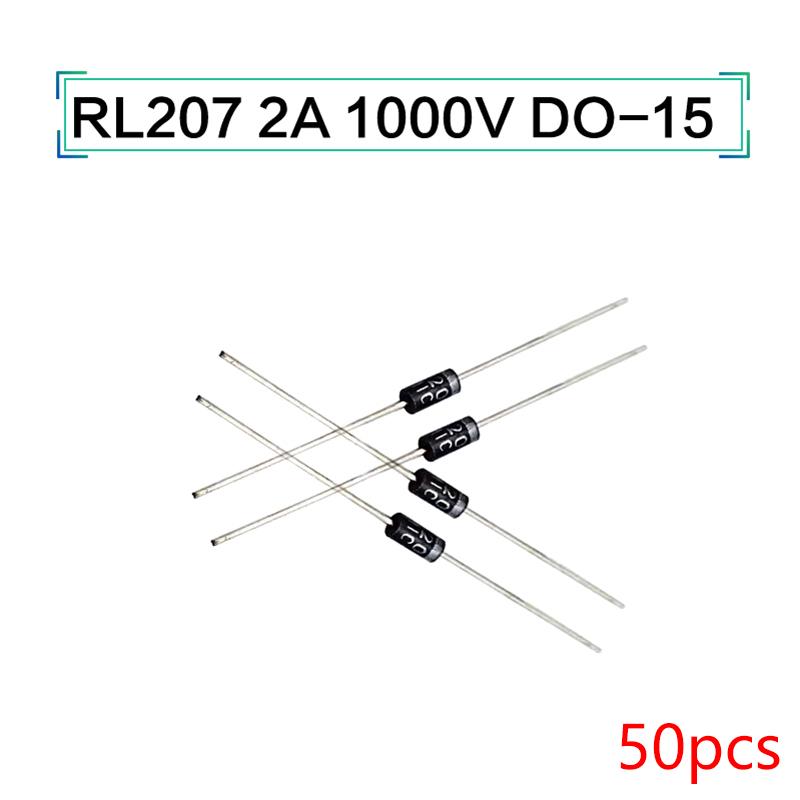 50 шт. Абсолютно нових випрямних діодів Шотткі Rl207 2A 1000 В Do-15 Випрямні діоди з прямим вставленням one size
50 шт. Абсолютно нових випрямних діодів Шотткі Rl207 2A 1000 В Do-15 Випрямні діоди з прямим вставленням one size