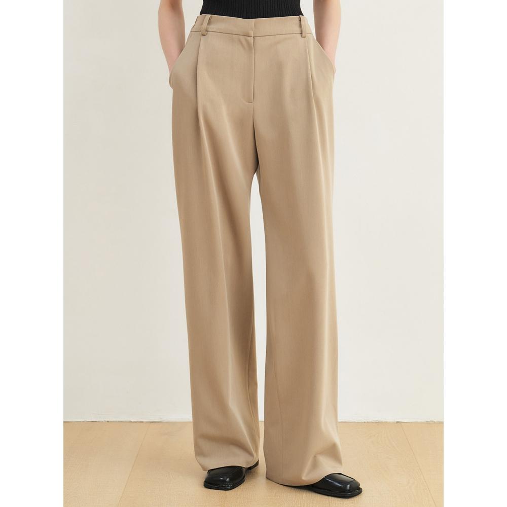 Citybreeze Wrinkle Free Basic One Tuck Wide Hidden Banding Slacks Beige BEIGE/S
Citybreeze Wrinkle Free Basic One Tuck Wide Hidden Banding Slacks Beige BEIGE/S